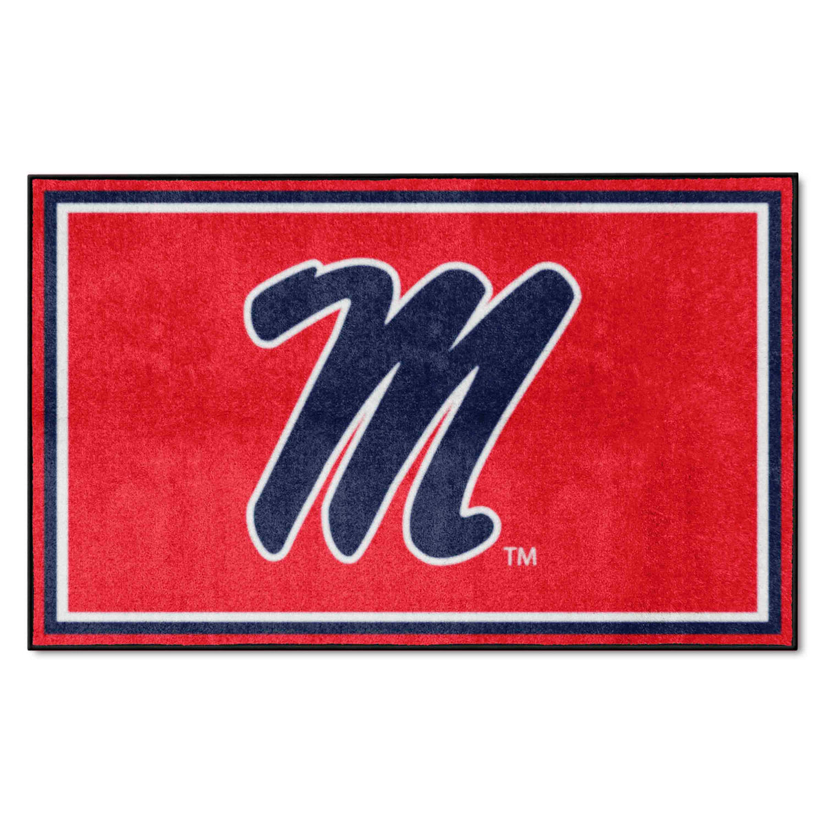 Ole Miss Rebels 4ft. x 6ft. Plush Area Rug - Ole Miss