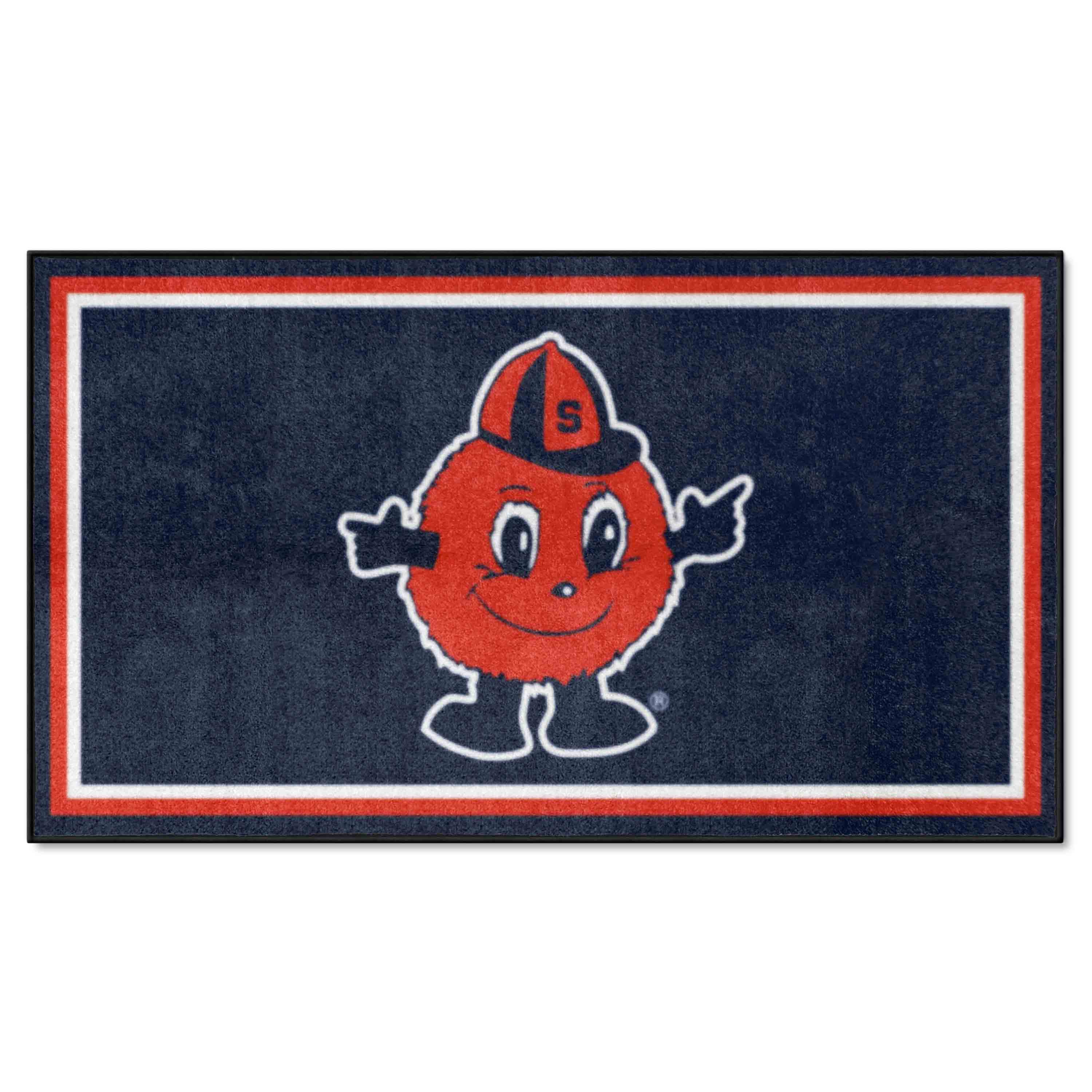 Syracuse Orange 3ft. x 5ft. Plush Area Rug, Otto Mascot Logo