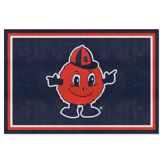 Syracuse Orange 5ft. x 8 ft. Plush Area Rug, Otto Mascot Logo