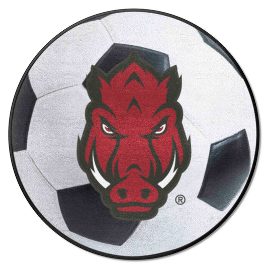 Arkansas Razorbacks Soccer Ball Rug - 27in. Diameter