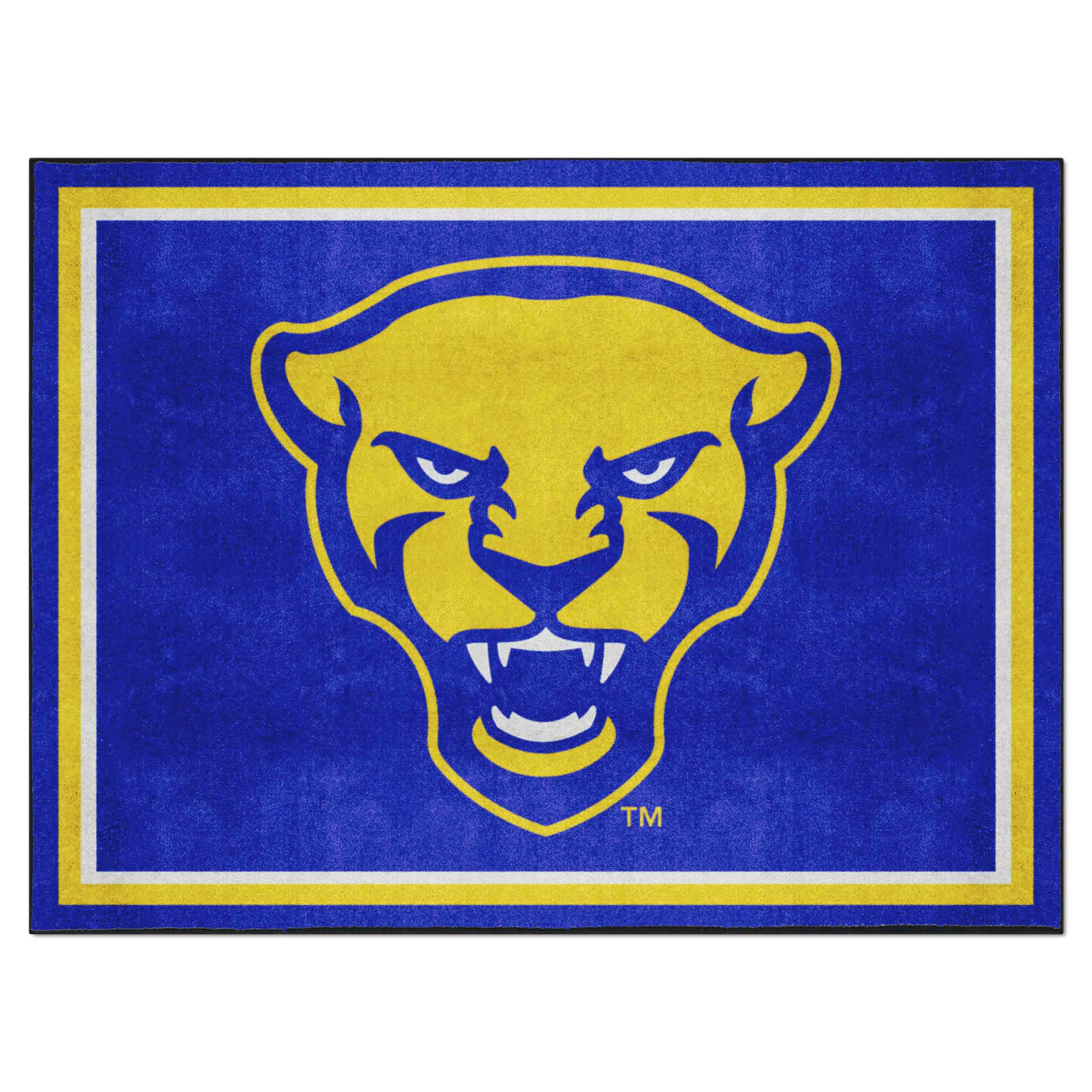 Pitt Panthers 8ft. x 10 ft. Plush Area Rug, Panther Logo