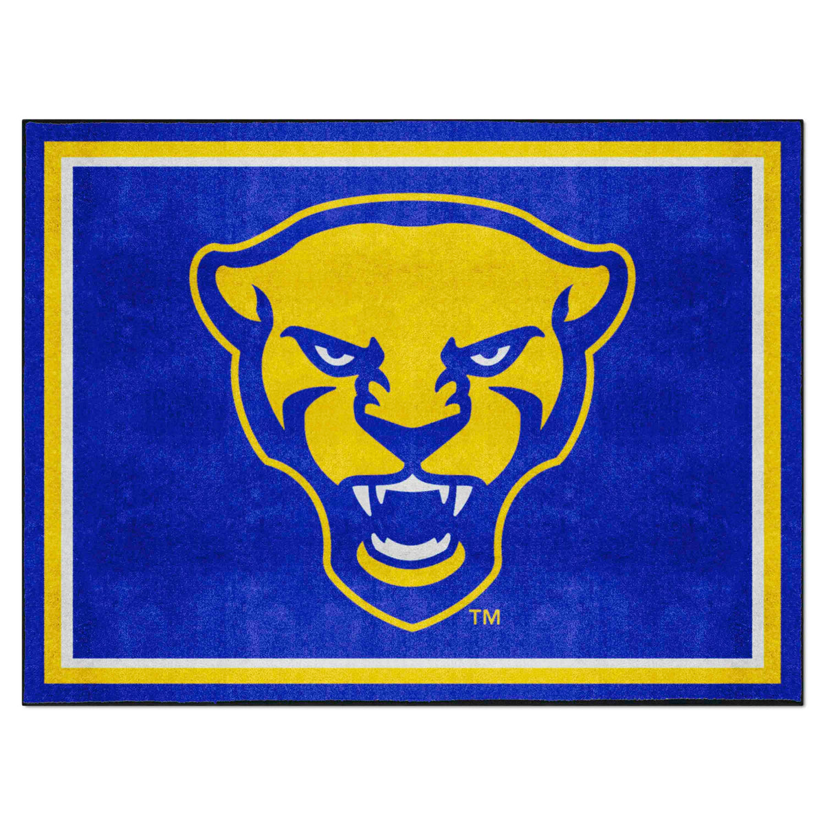 Pitt Panthers 8ft. x 10 ft. Plush Area Rug, Panther Logo