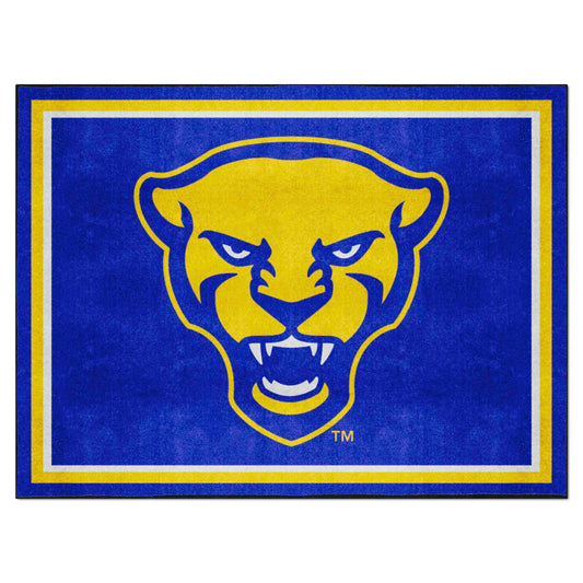 Pitt Panthers 8ft. x 10 ft. Plush Area Rug, Panther Logo