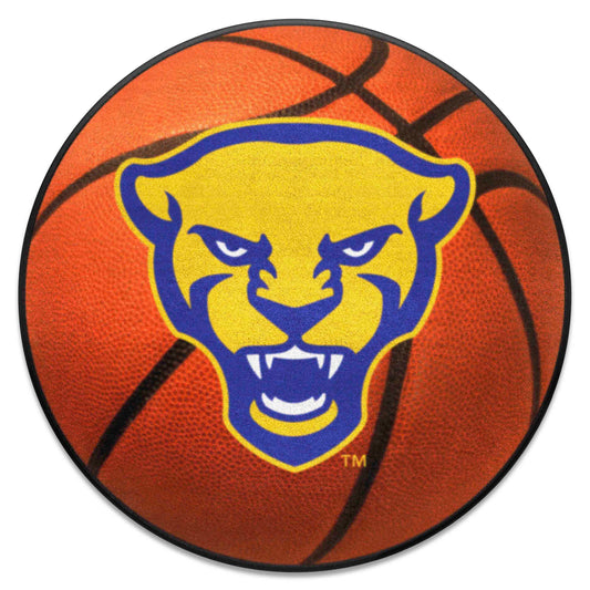 Pitt Panthers Basketball Rug, Panther Logo - 27in. Diameter