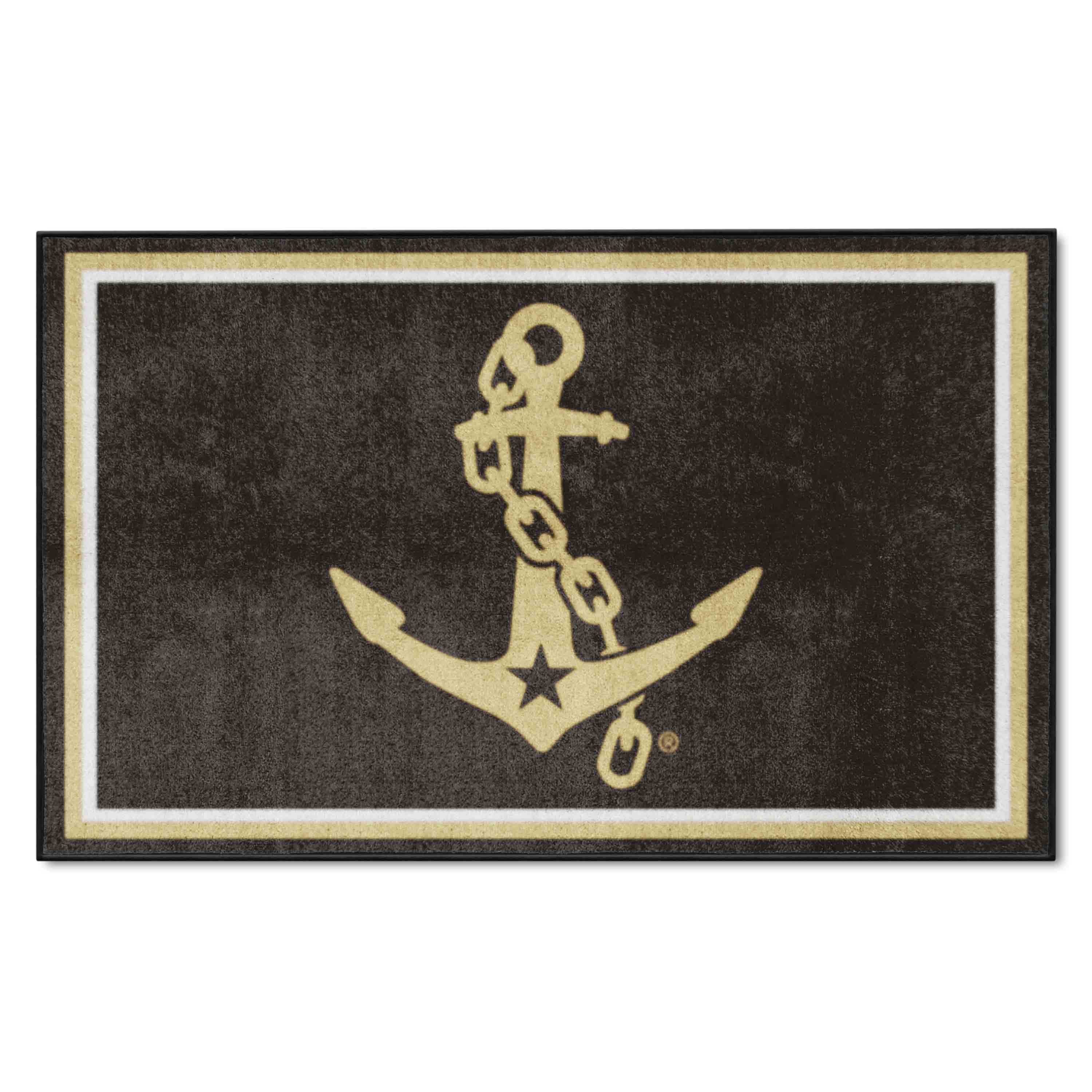 Vanderbilt Commodores 4ft. x 6ft. Plush Area Rug, Anchor Logo