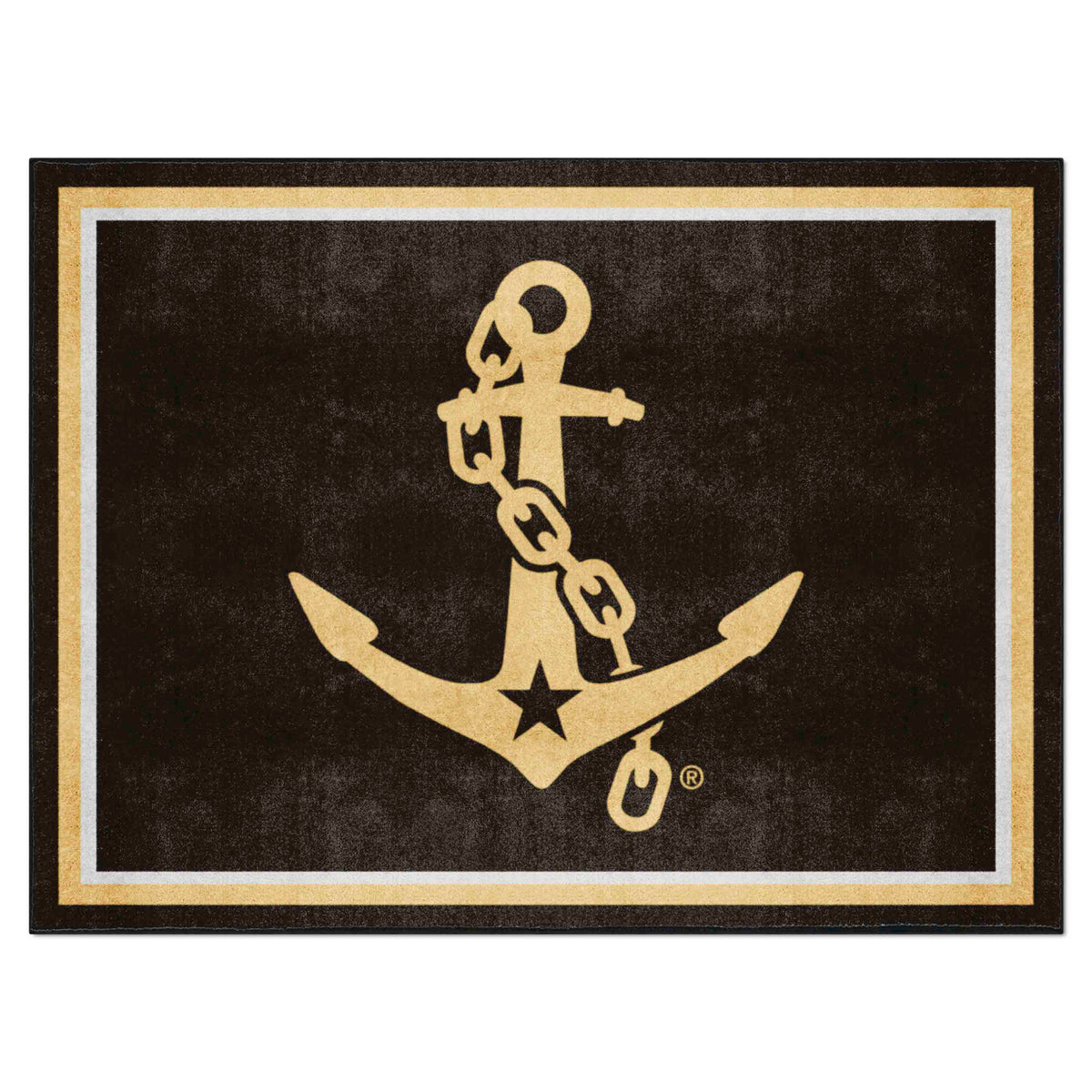 Vanderbilt Commodores 8ft. x 10 ft. Plush Area Rug, Anchor Logo