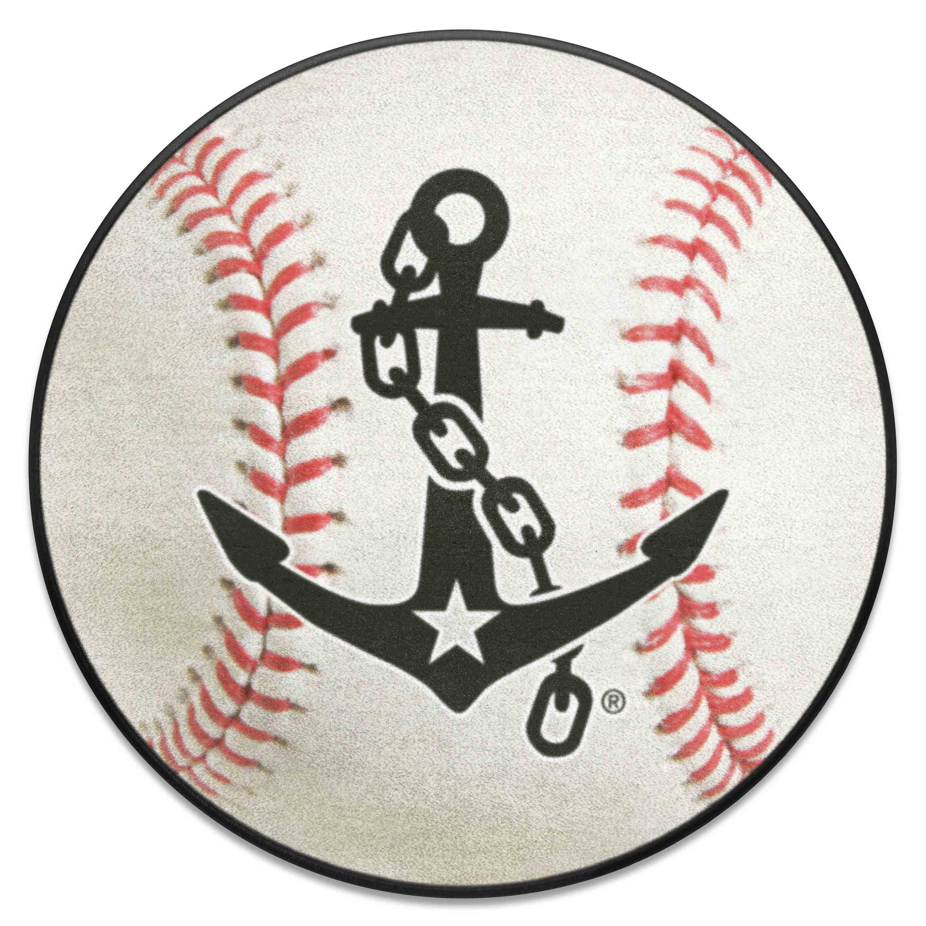 Vanderbilt Commodores Baseball Rug, Anchor Logo - 27in. Diameter