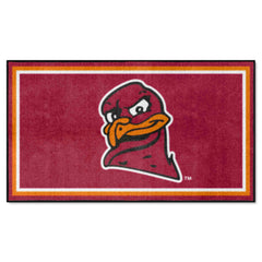 Virginia Tech Hokies 3ft. x 5ft. Plush Area Rug, Hokie Bird Logo