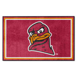 Virginia Tech Hokies 4ft. x 6ft. Plush Area Rug, Hokie Bird Logo