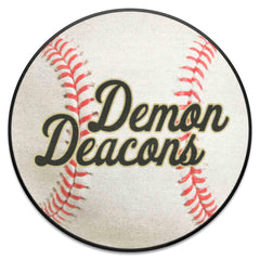 Wake Forest Demon Deacons Baseball Rug, Script Wordmark - 27in. Diameter