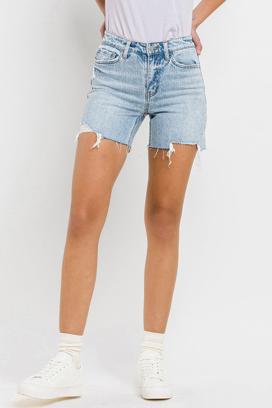 Vervet by Flying Monkey High Rise Denim Shorts Trendsi