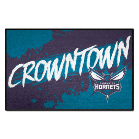 Charlotte Hornets Slogan Starter Mat Accent Rug - 19in. x 30in. - Charlotte Hornets