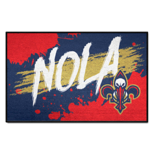 New Orleans Pelicans Slogan Starter Mat Accent Rug - 19in. x 30in.