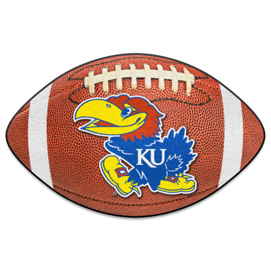 Kansas Jayhawks Football Rug - 20.5in. x 32.5in.