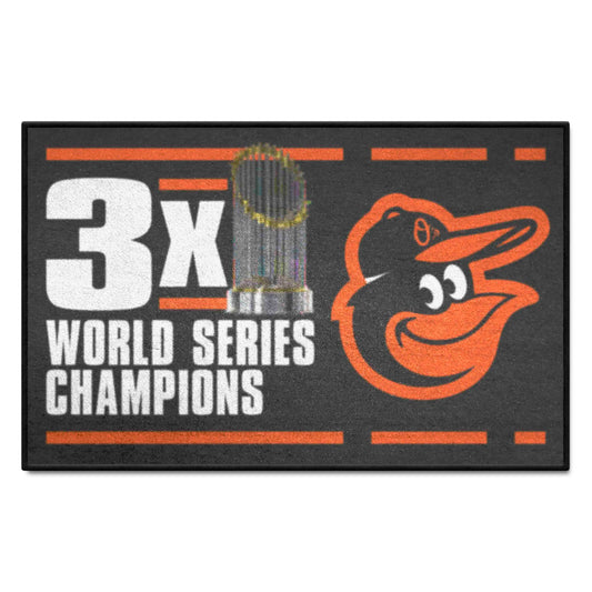 Baltimore Orioles Dynasty Starter Mat Accent Rug - 19in. x 30in. - Baltimore Orioles