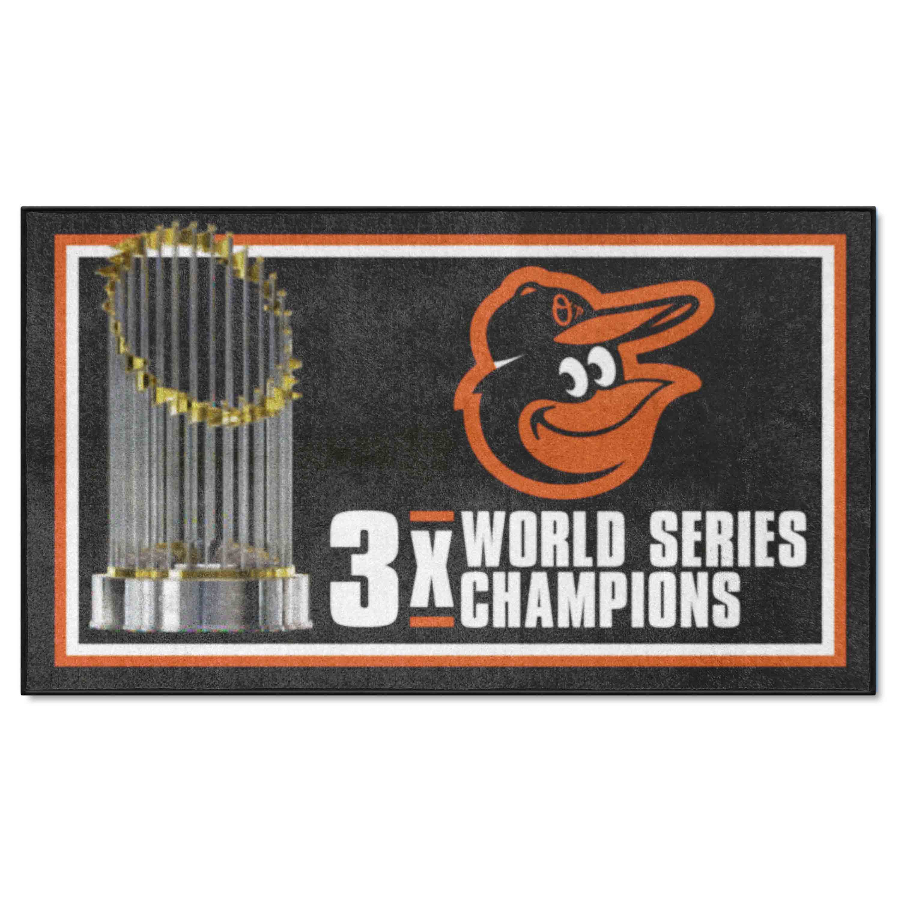 Baltimore Orioles Dynasty 3ft. x 5ft. Plush Area Rug - Baltimore Orioles