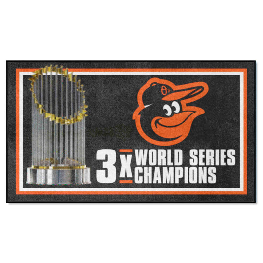 Baltimore Orioles Dynasty 3ft. x 5ft. Plush Area Rug - Baltimore Orioles