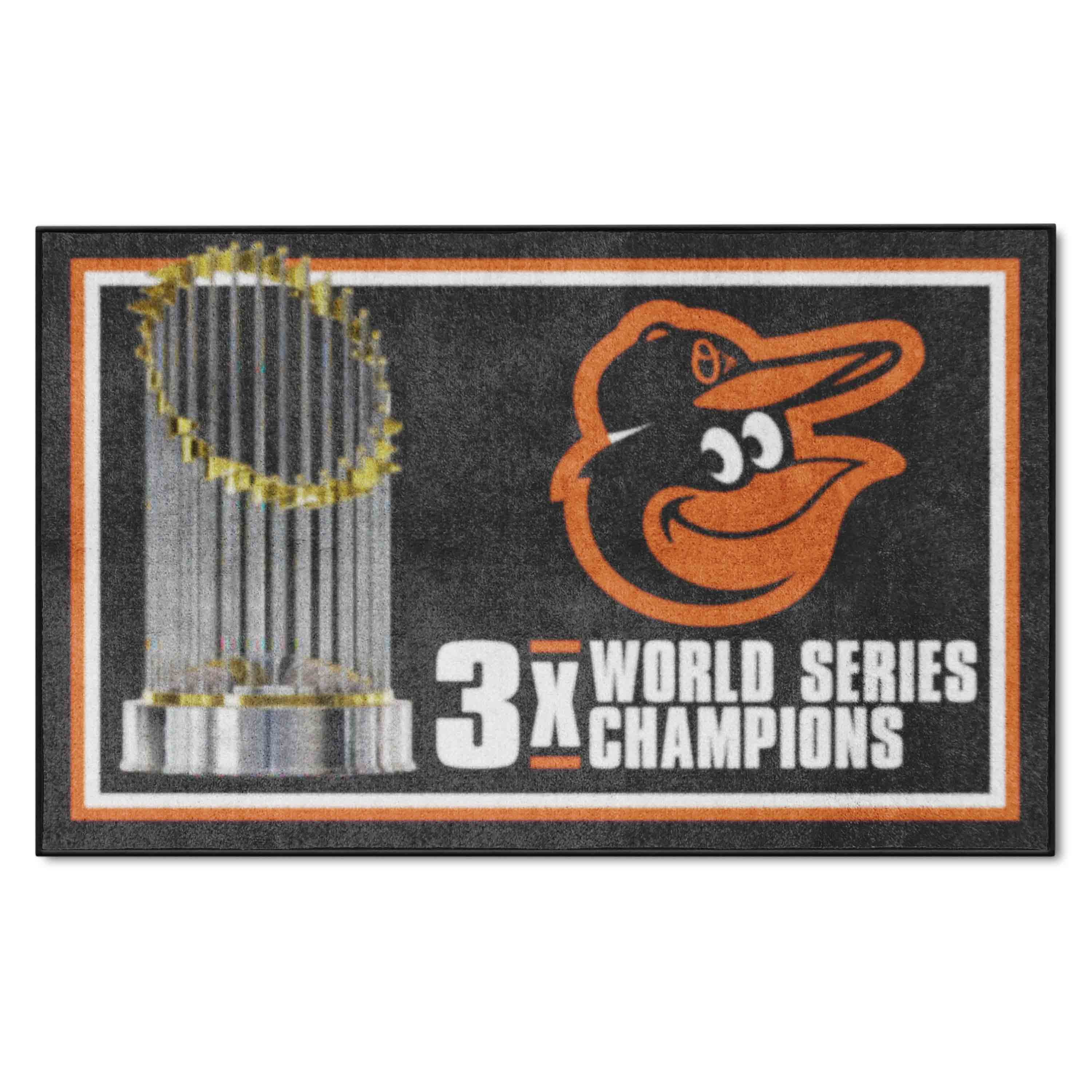 Baltimore Orioles Dynasty 4ft. x 6ft. Plush Area Rug - Baltimore Orioles