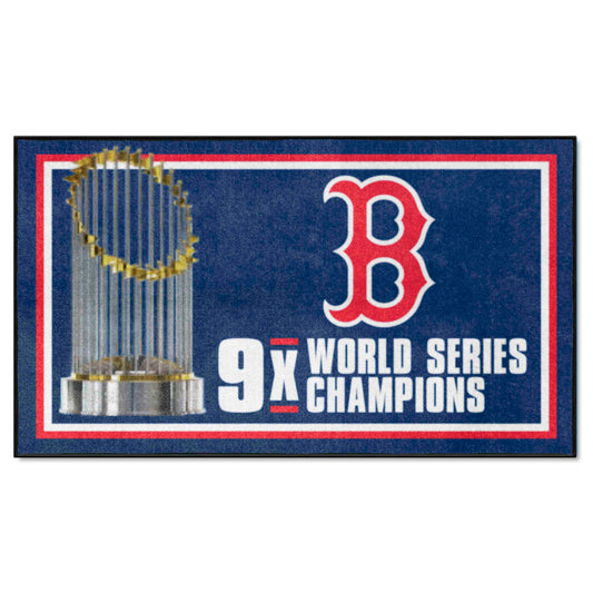 Boston Red Sox Dynasty 3ft. x 5ft. Plush Area Rug - Boston Red Sox