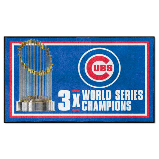 Chicago Cubs Dynasty 3ft. x 5ft. Plush Area Rug - Chicago Cubs