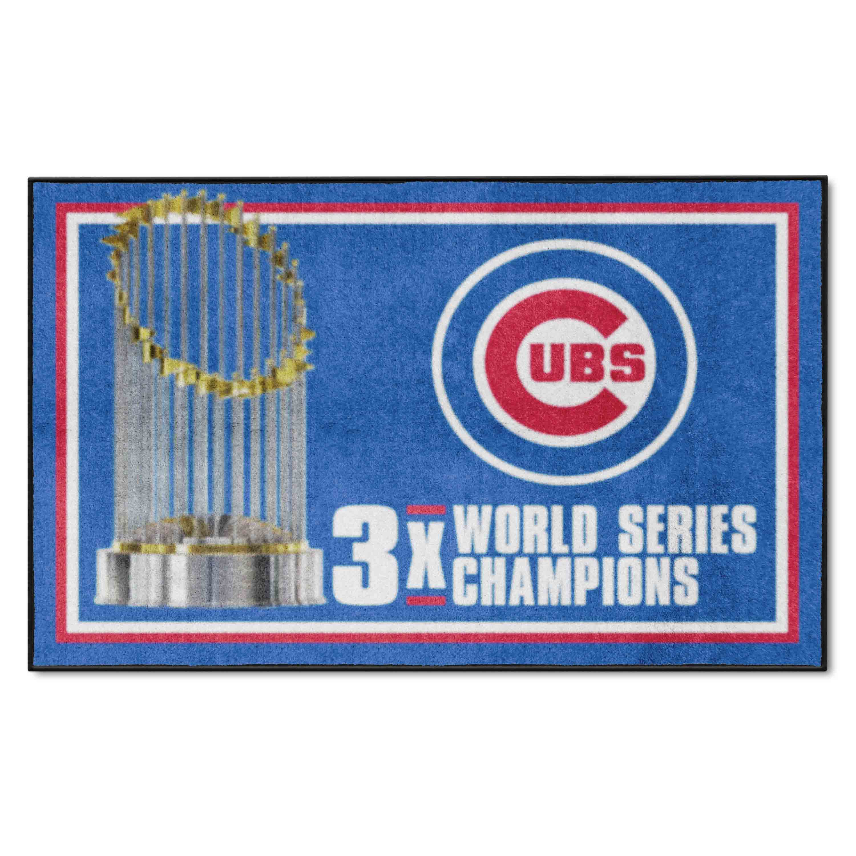 Chicago Cubs Dynasty 4ft. x 6ft. Plush Area Rug - Chicago Cubs