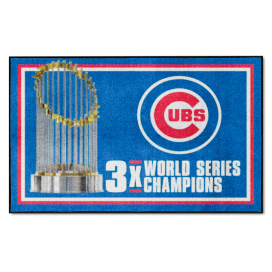 Chicago Cubs Dynasty 4ft. x 6ft. Plush Area Rug - Chicago Cubs