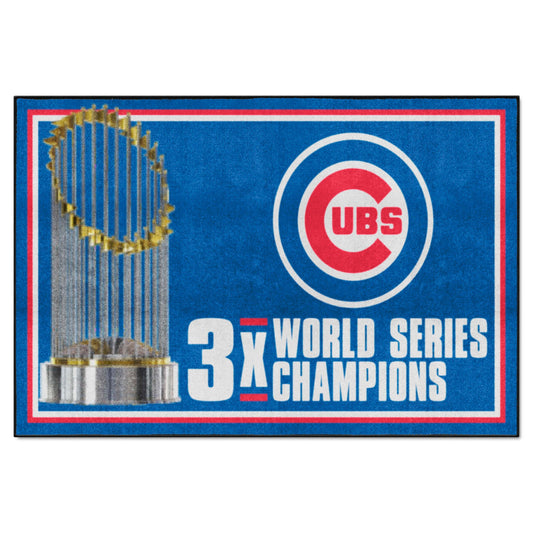 Chicago Cubs Dynasty 5ft. x 8 ft. Plush Area Rug - Chicago Cubs