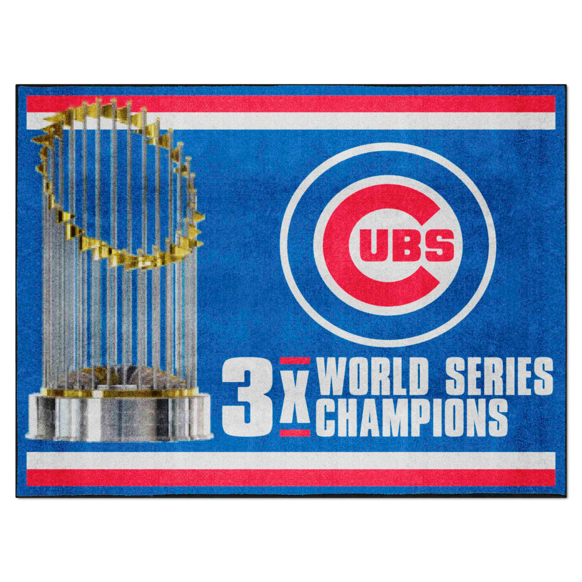 Chicago Cubs Dynasty 8ft. x 10 ft. Plush Area Rug - Chicago Cubs