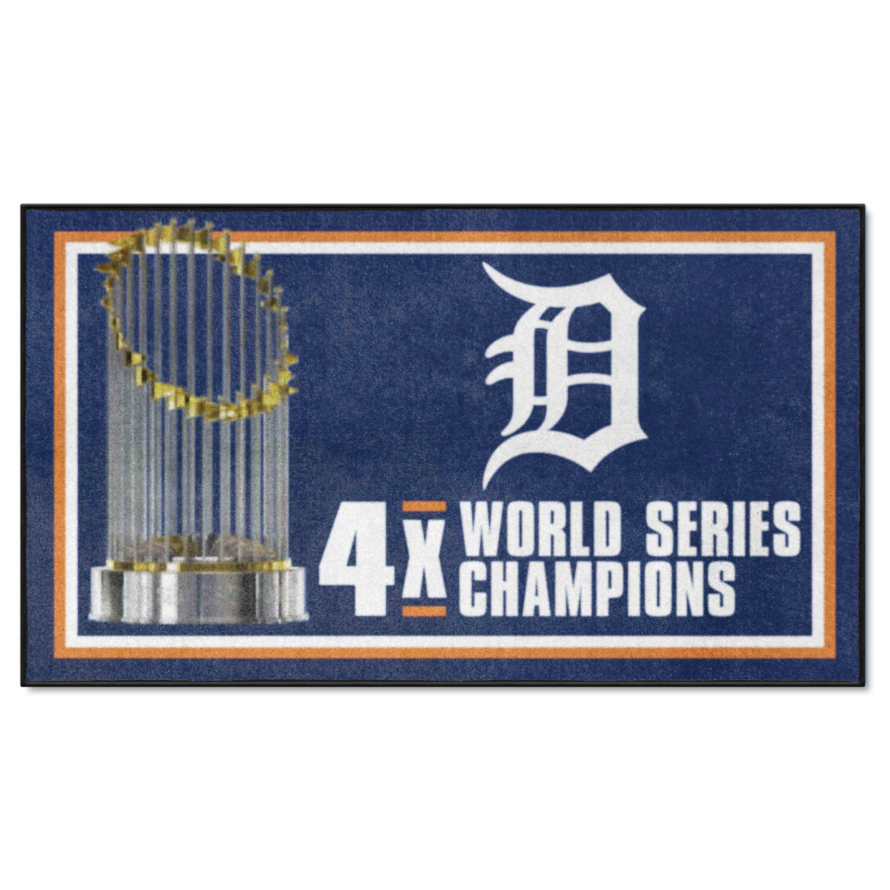 Detroit Tigers Dynasty 3ft. x 5ft. Plush Area Rug