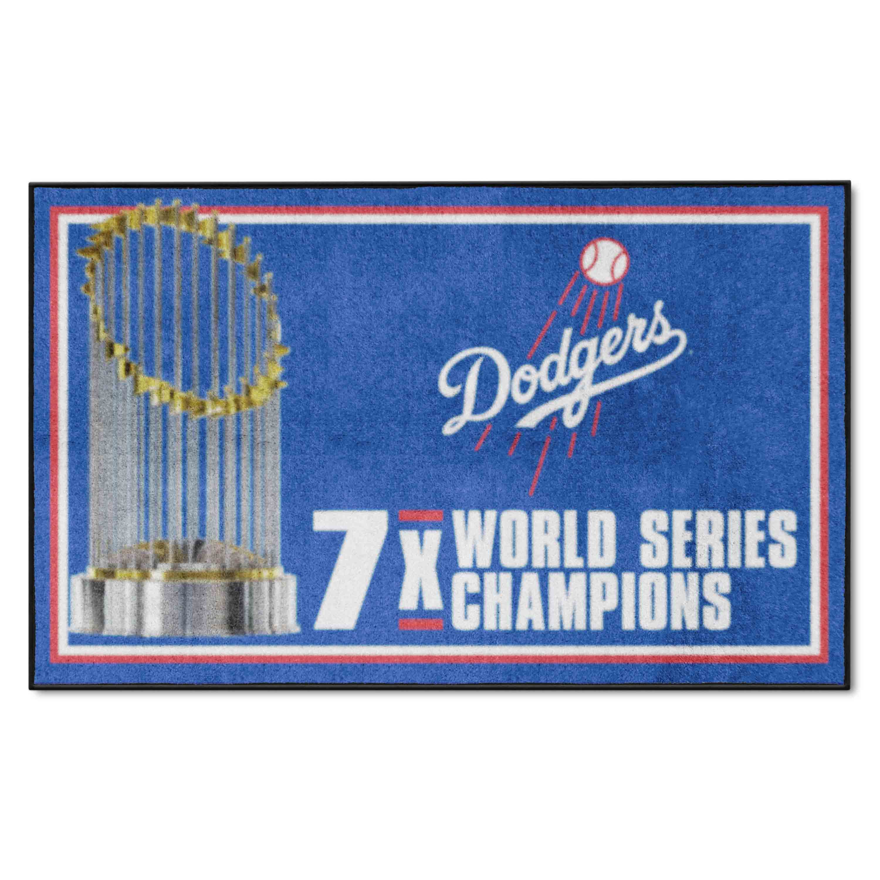 Los Angeles Dodgers Dynasty 4ft. x 6ft. Plush Area Rug