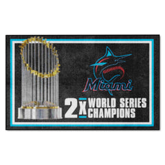 Miami Marlins 4ft. x 6ft. Plush Area Rug