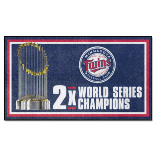 Minnesota Twins Dynasty 3ft. x 5ft. Plush Area Rug