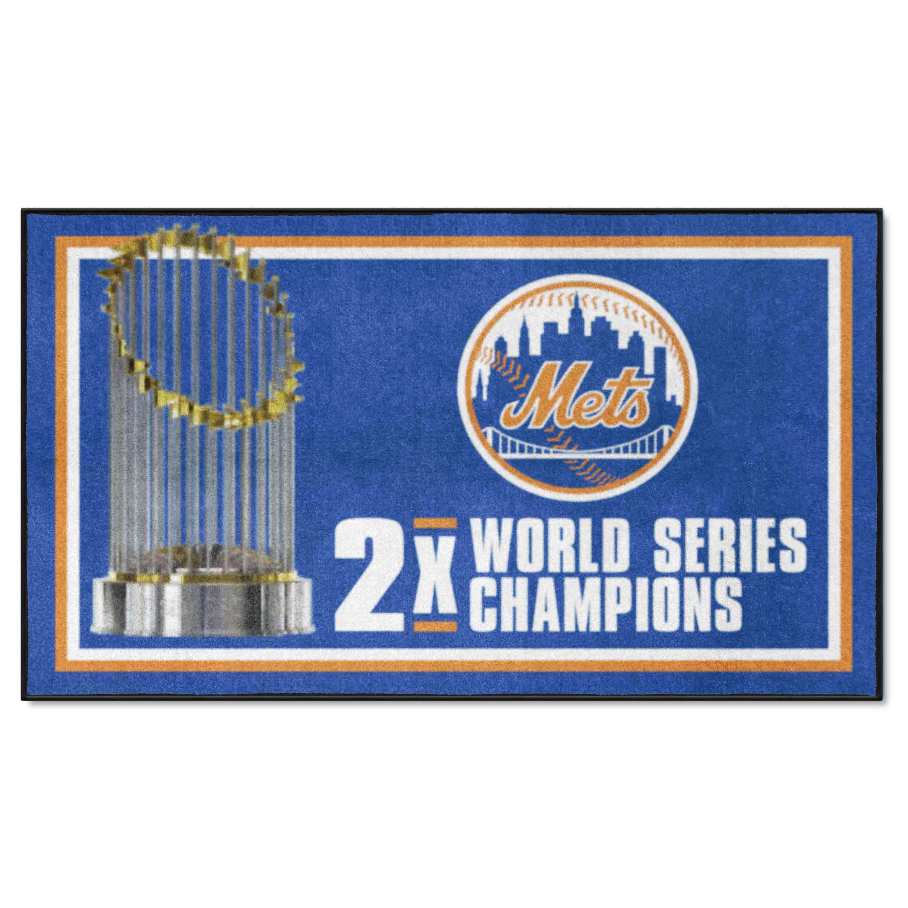 New York Mets Dynasty 3ft. x 5ft. Plush Area Rug