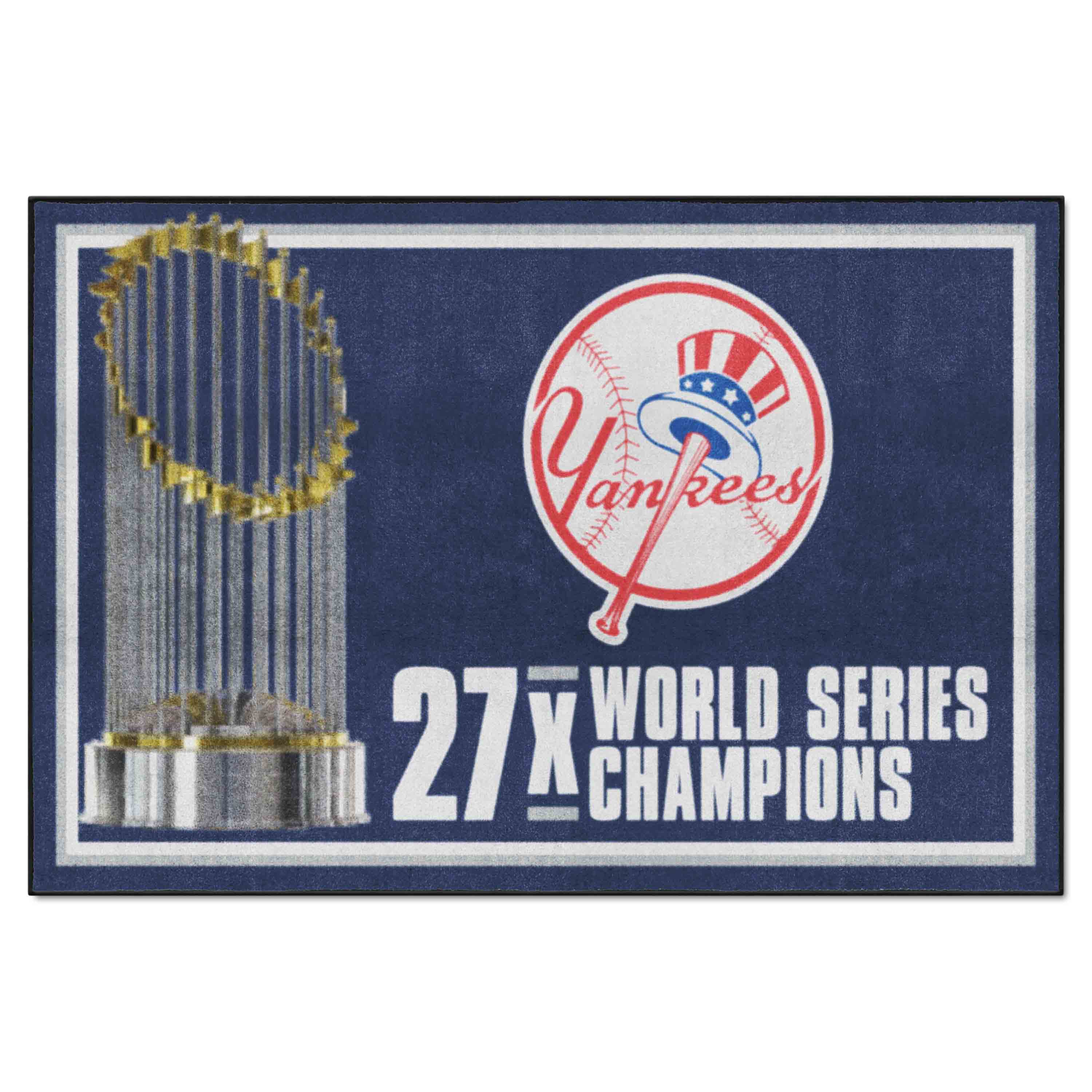 New York Yankees Dynasty 5ft. x 8 ft. Plush Area Rug - New York Yankees