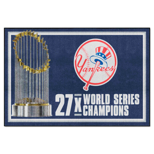 New York Yankees Dynasty 5ft. x 8 ft. Plush Area Rug