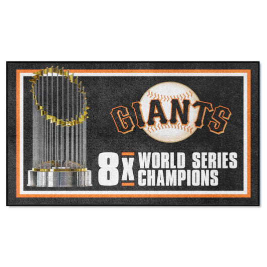 San Francisco Giants Dynasty 3ft. x 5ft. Plush Area Rug