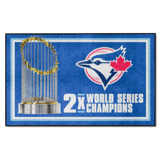 Toronto Blue Jays Dynasty 4ft. x 6ft. Plush Area Rug