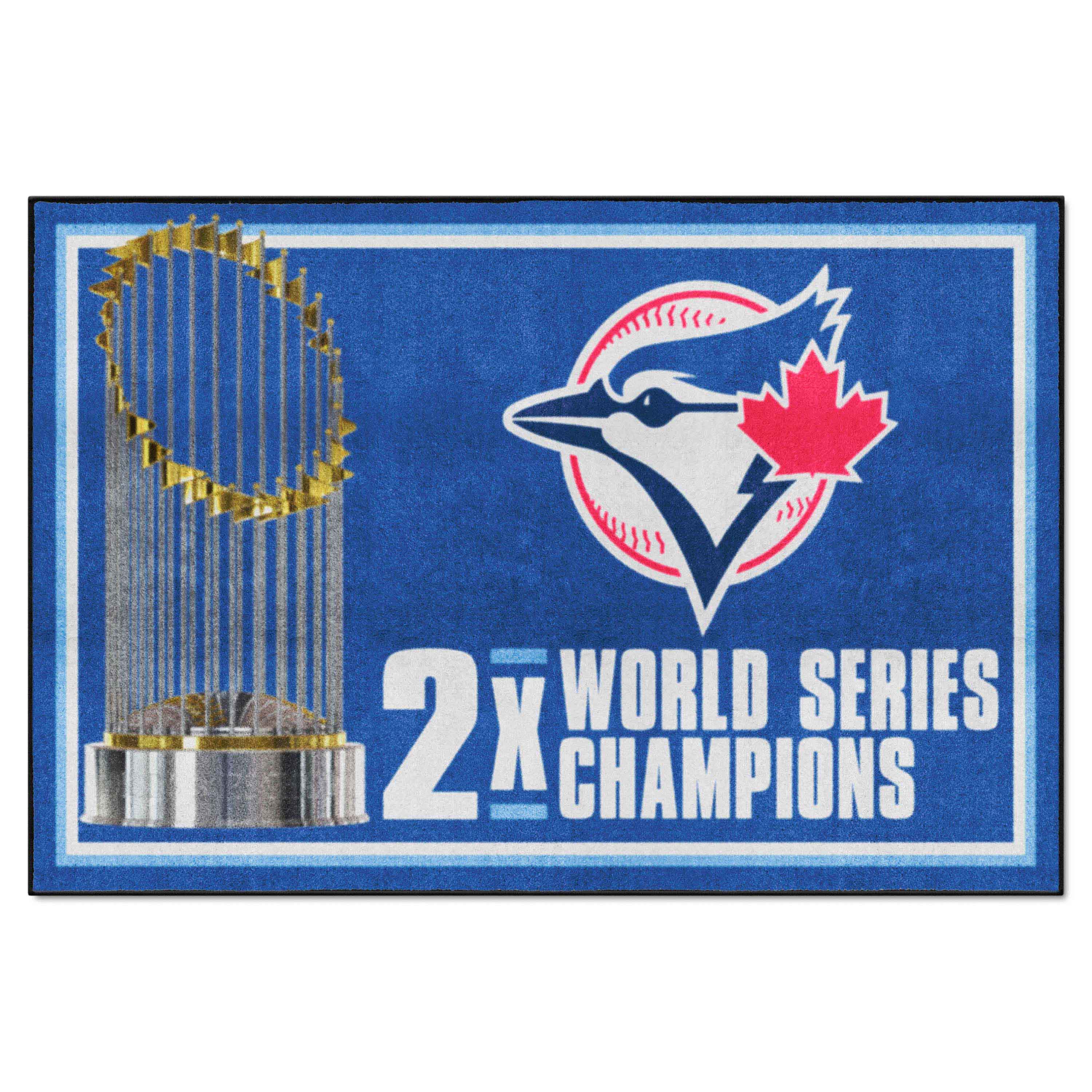 Toronto Blue Jays Dynasty 5ft. x 8 ft. Plush Area Rug