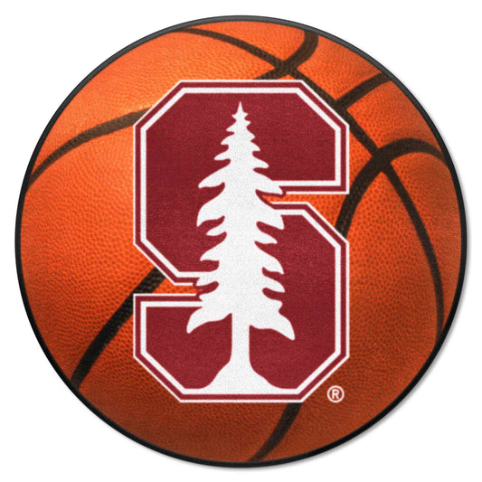 Stanford Cardinal Basketball Rug - 27in. Diameter