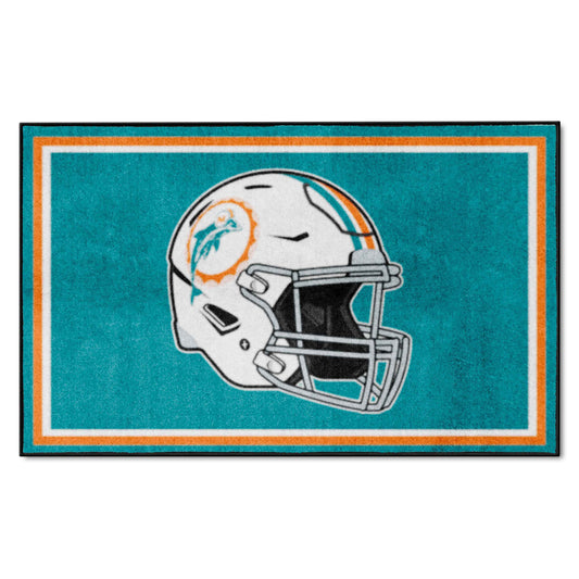 Miami Dolphins 4ft. x 6ft. Plush Area Rug - Miami Dolphins