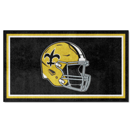 New Orleans Saints 3ft. x 5ft. Plush Area Rug - New Orleans Saints