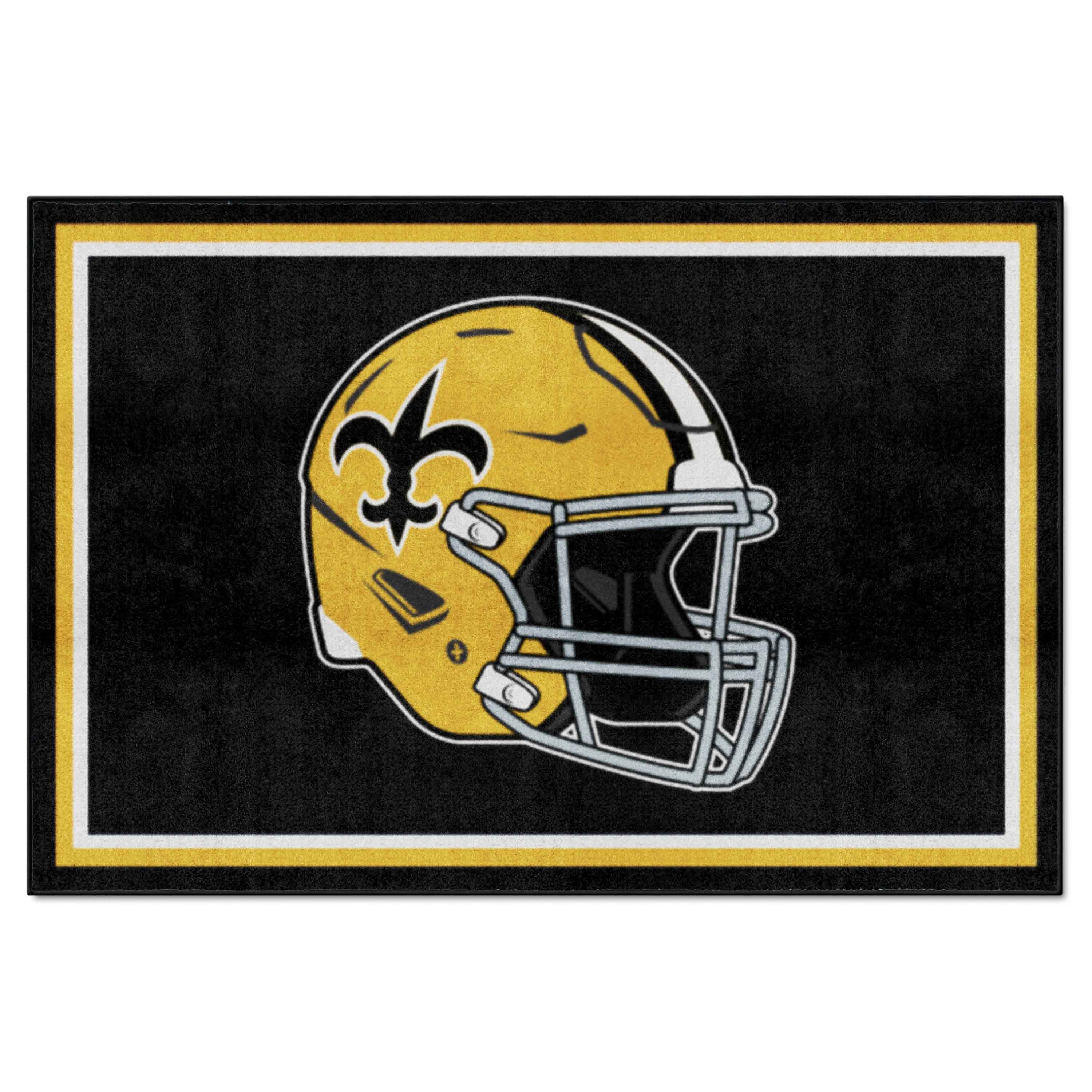 New Orleans Saints 5ft. x 8 ft. Plush Area Rug - New Orleans Saints