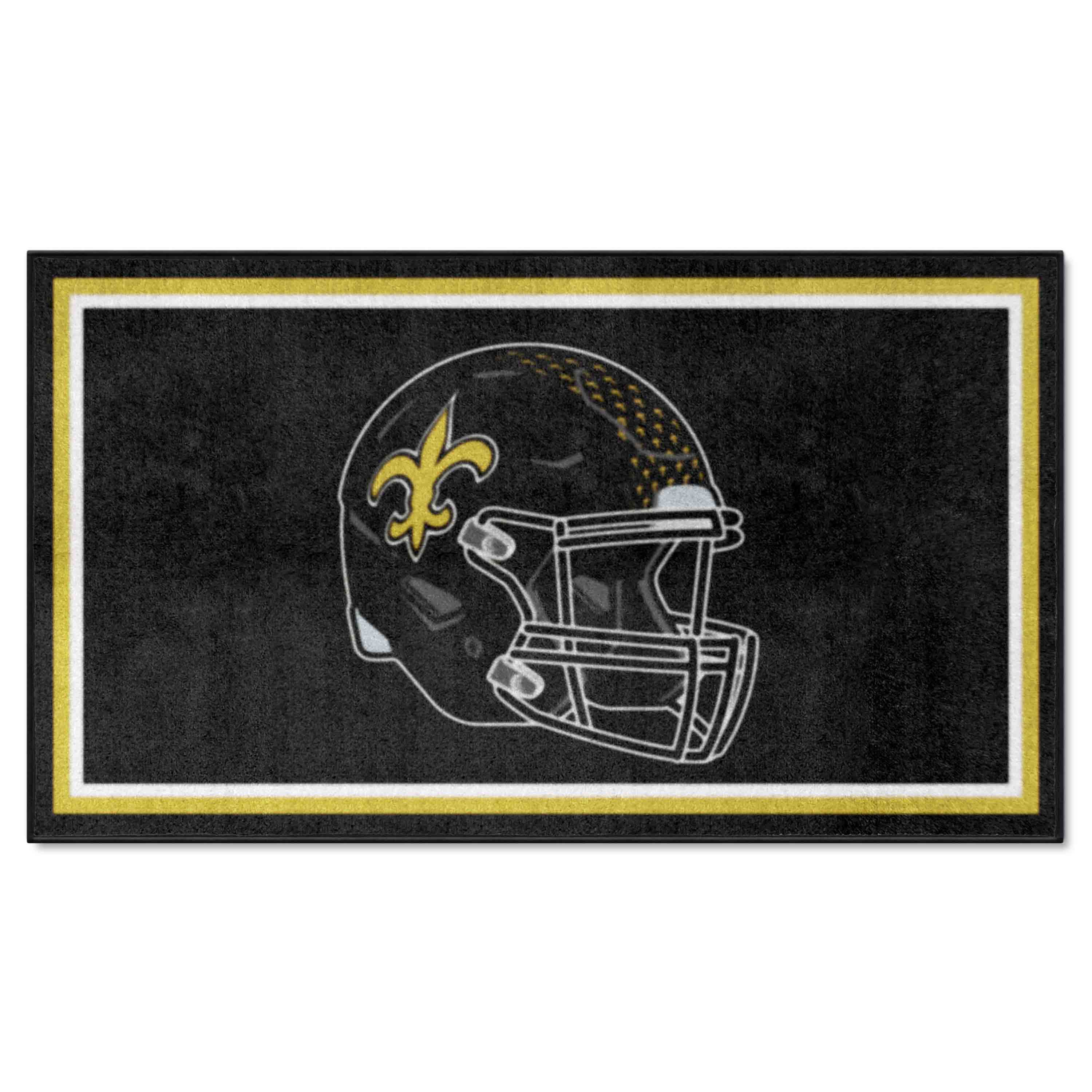 New Orleans Saints 3ft. x 5ft. Plush Area Rug - New Orleans Saints