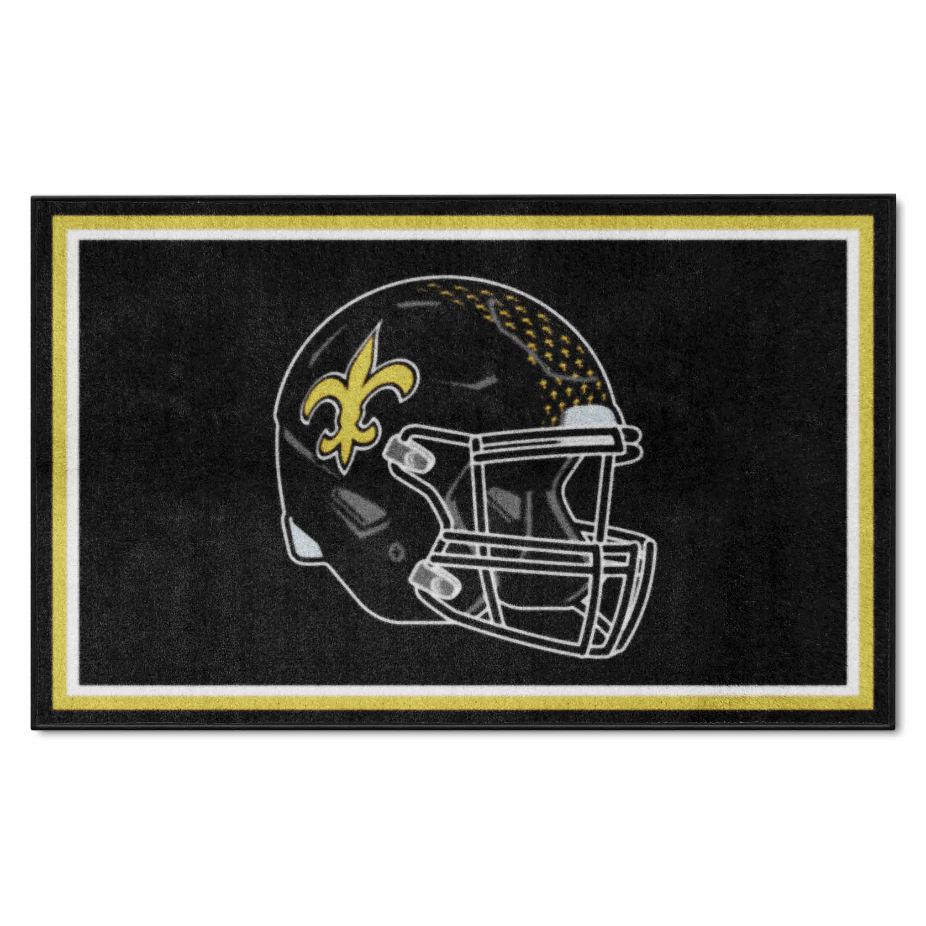 New Orleans Saints 4ft. x 6ft. Plush Area Rug