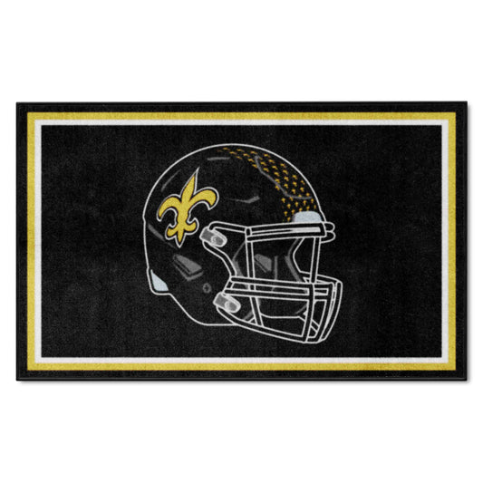 New Orleans Saints 4ft. x 6ft. Plush Area Rug