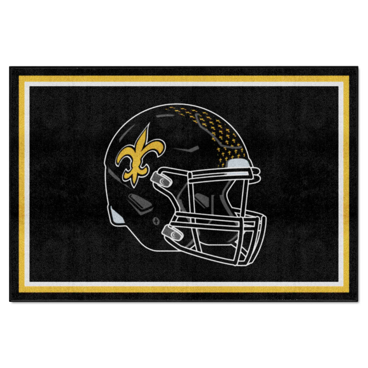 New Orleans Saints 5ft. x 8 ft. Plush Area Rug