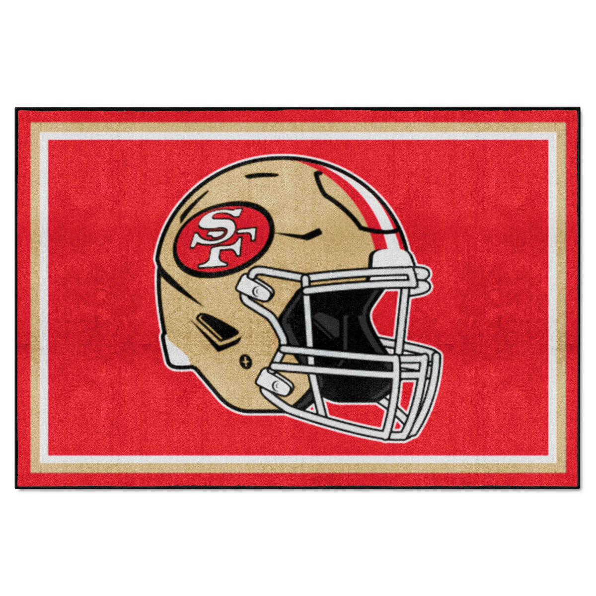 San Francisco 49ers 5ft. x 8 ft. Plush Area Rug - San Francisco 49ers