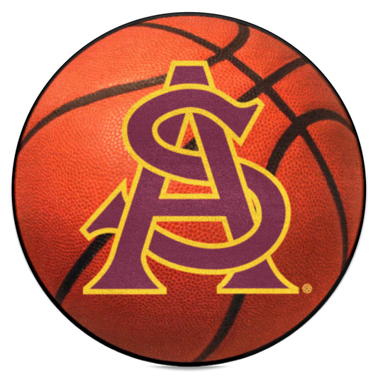 Arizona State Sun Devils Basketball Rug - 27in. Diameter