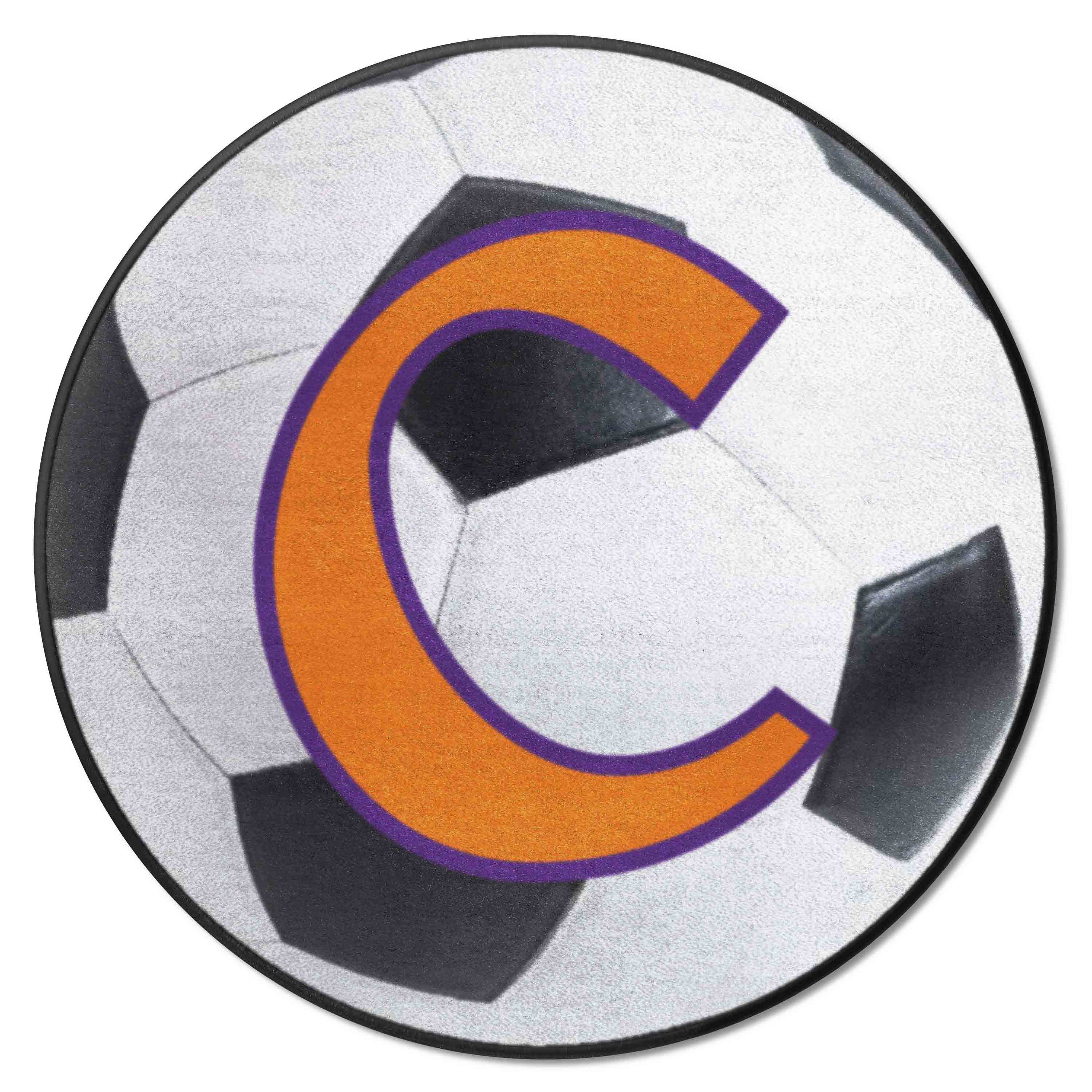 Clemson Tigers Soccer Ball Rug - 27in. Diameter