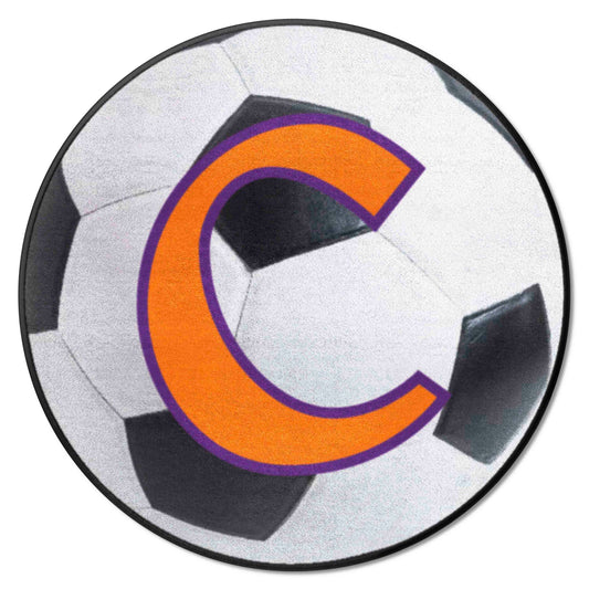 Clemson Tigers Soccer Ball Rug - 27in. Diameter - Clemson